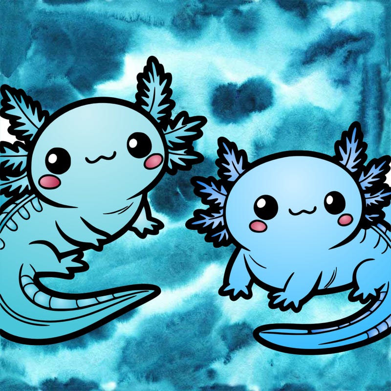 cute axolotls