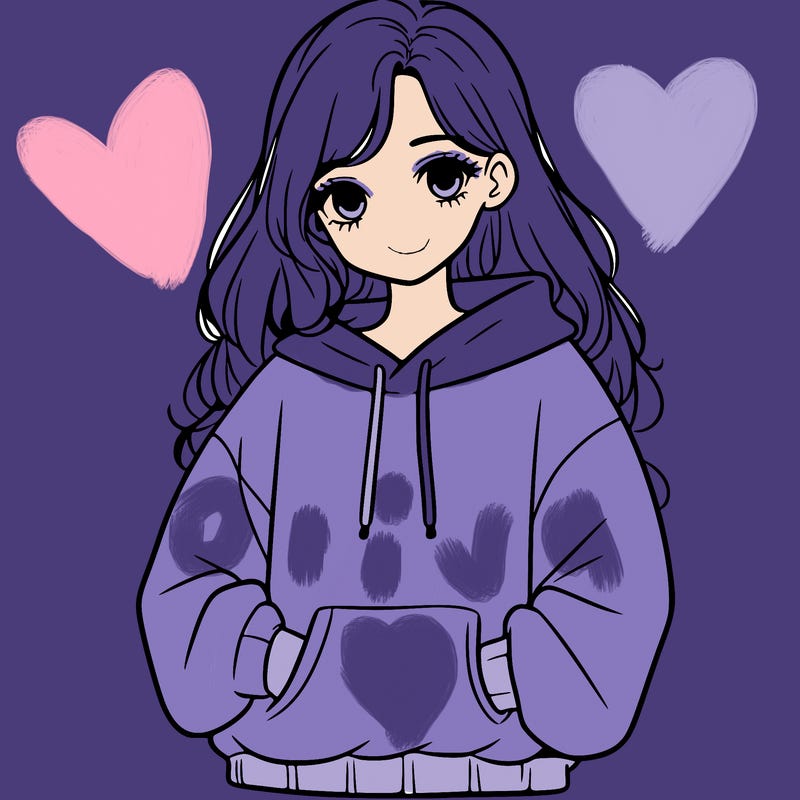 a teen girl with a oversized sweatshirt