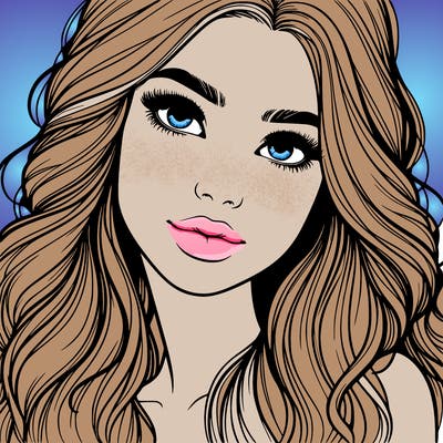 beautiful realistic girl