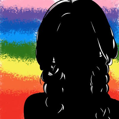 realistic girl with braids