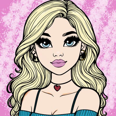 realistic pretty girl