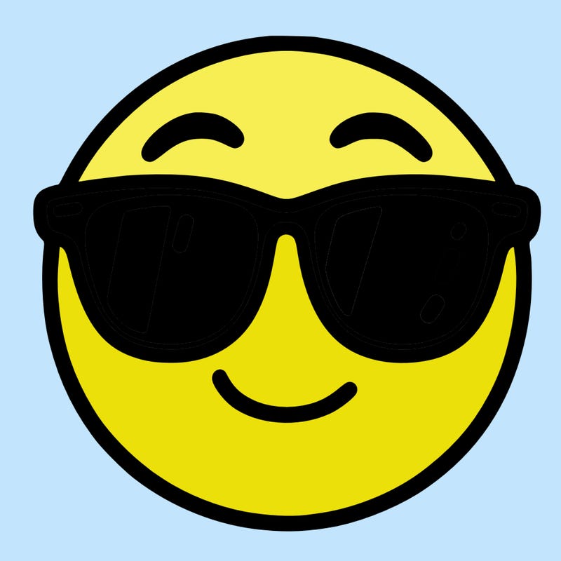 emoji with sunglasses