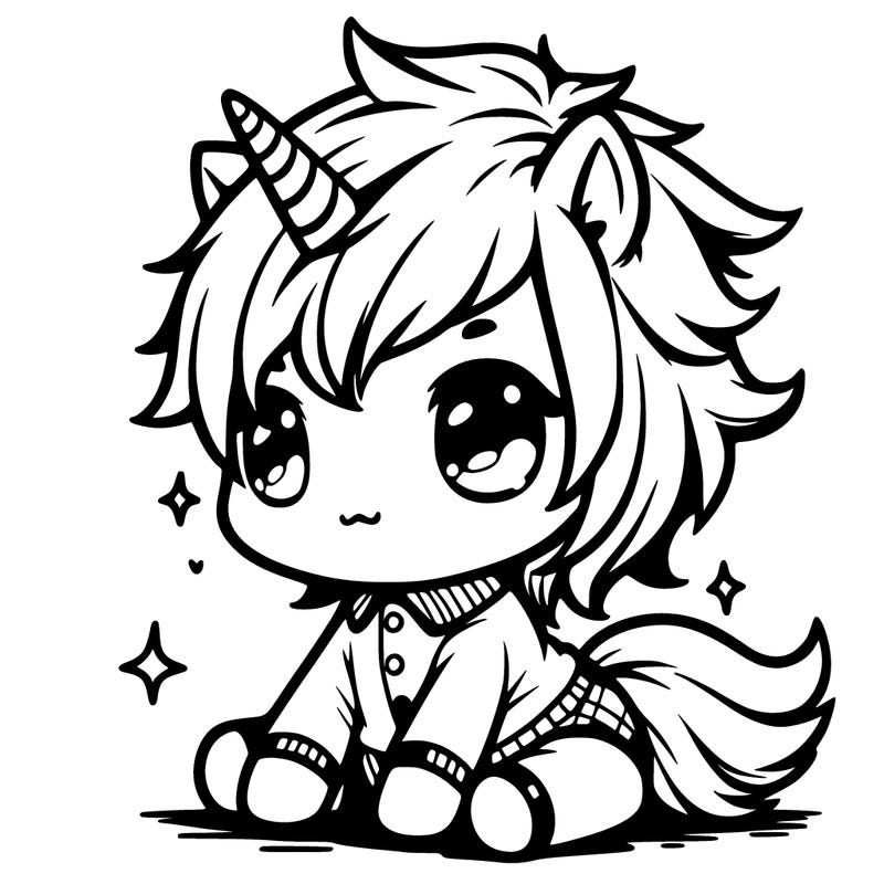 manga unicorn baby