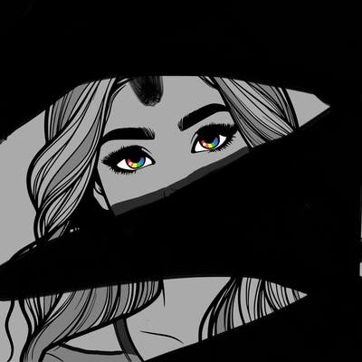 realistic teenage girl with pretty hair