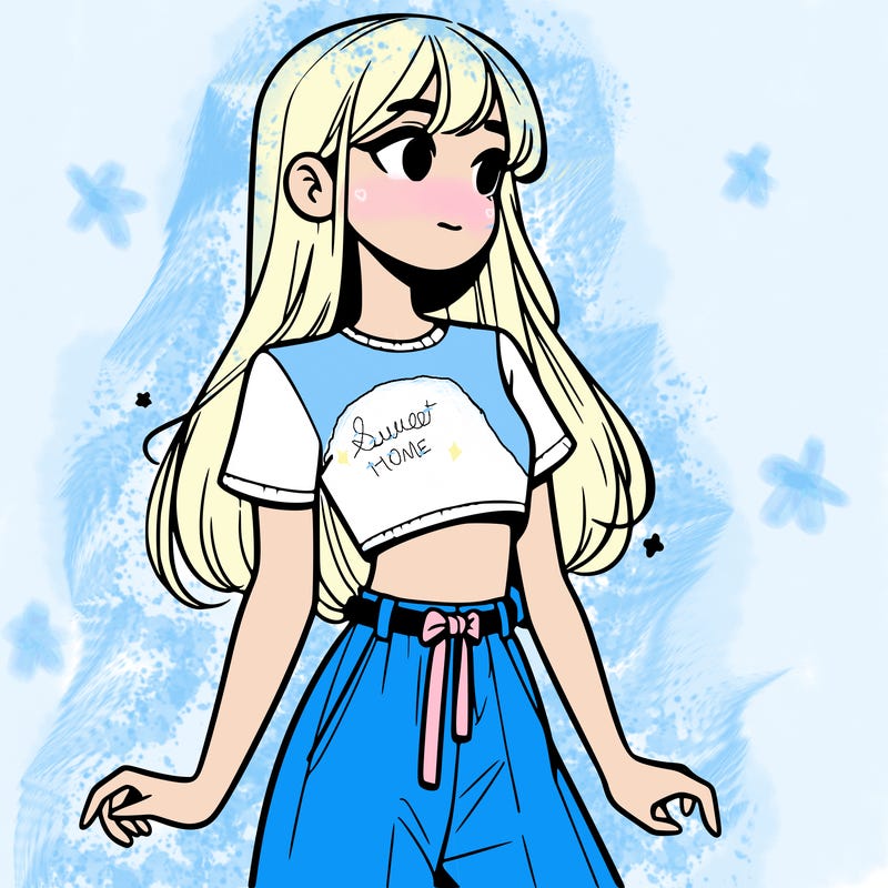 girl in a cute crop top