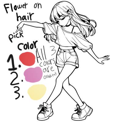 realistic girl danceing