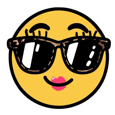emoji with sunglasses