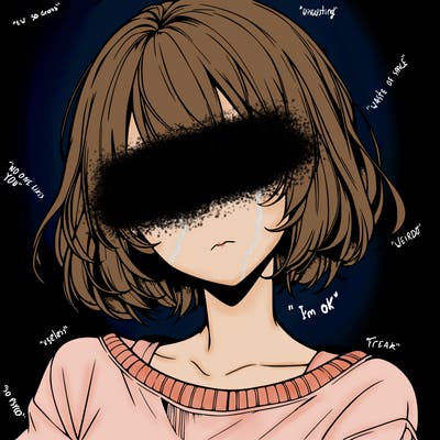 pretty realistic anime girl with short hair