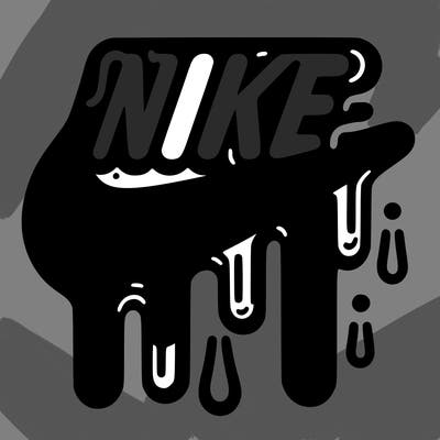 nike driping logo