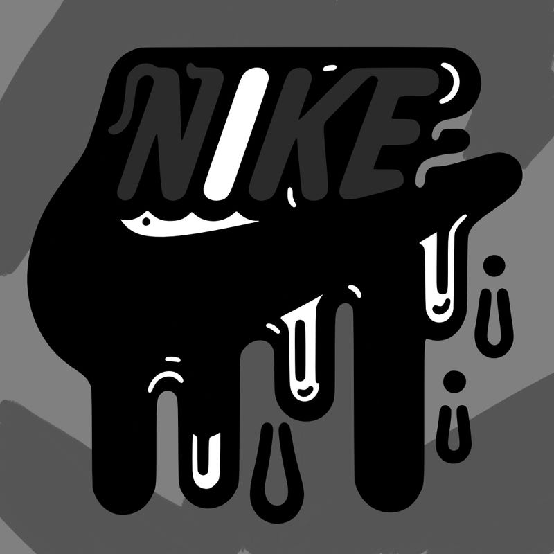 nike driping logo