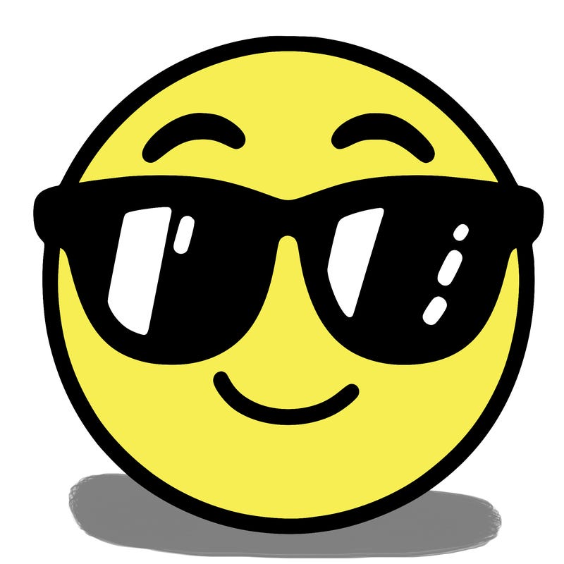 emoji with sunglasses