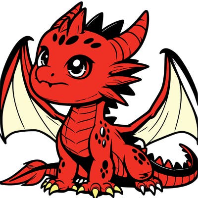 fierce baby night dragon