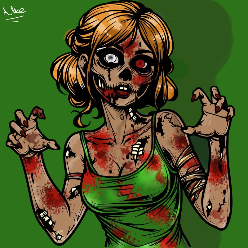 realistic zombie girl