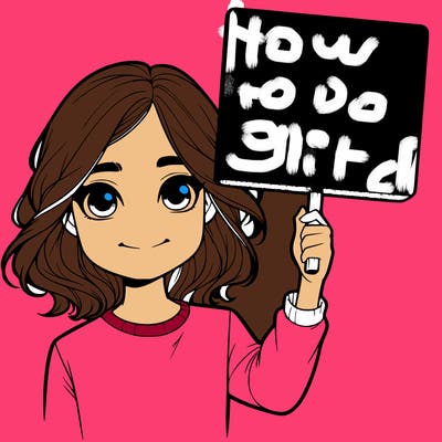 realistic girl holding up a sign