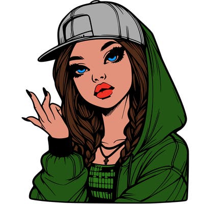 realistic hip hop girl