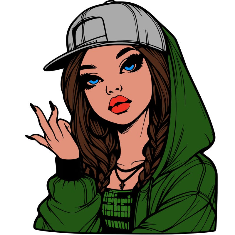 realistic hip hop girl