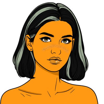 realistic portrait of woman