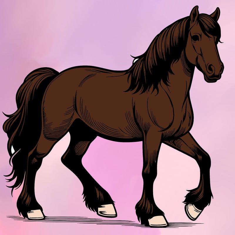 realistic horse