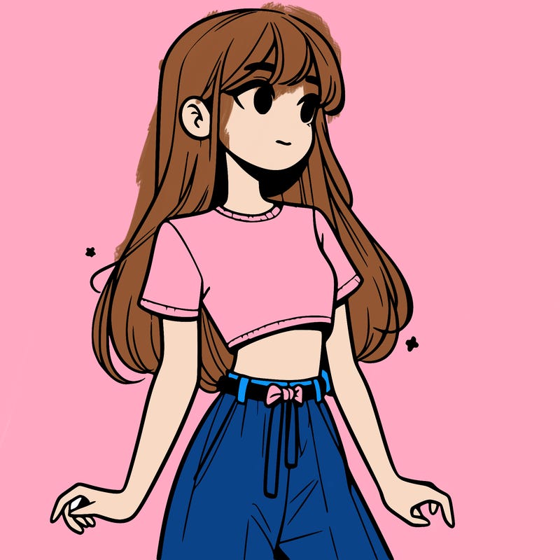 girl in a cute crop top