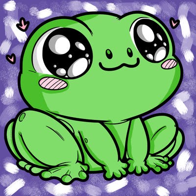 cute frog person realistic