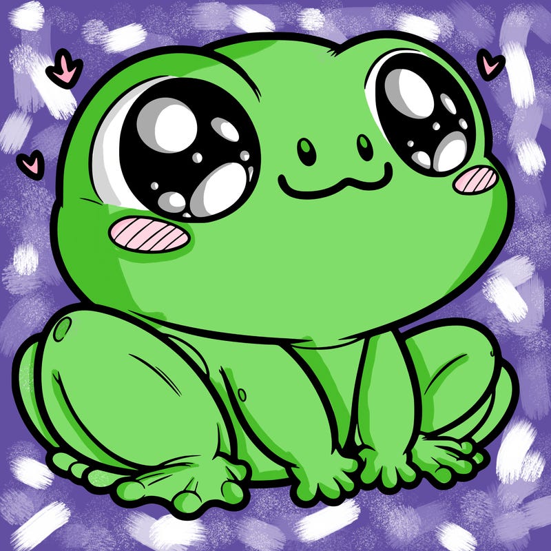 cute frog person realistic
