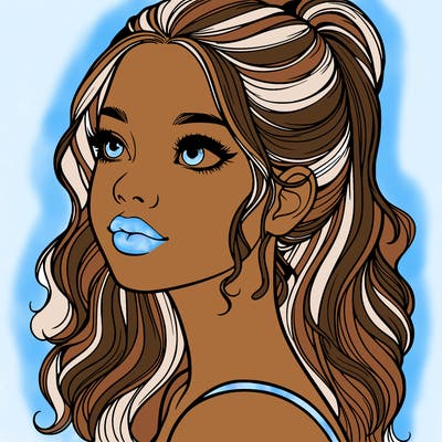 beautiful realistic girl