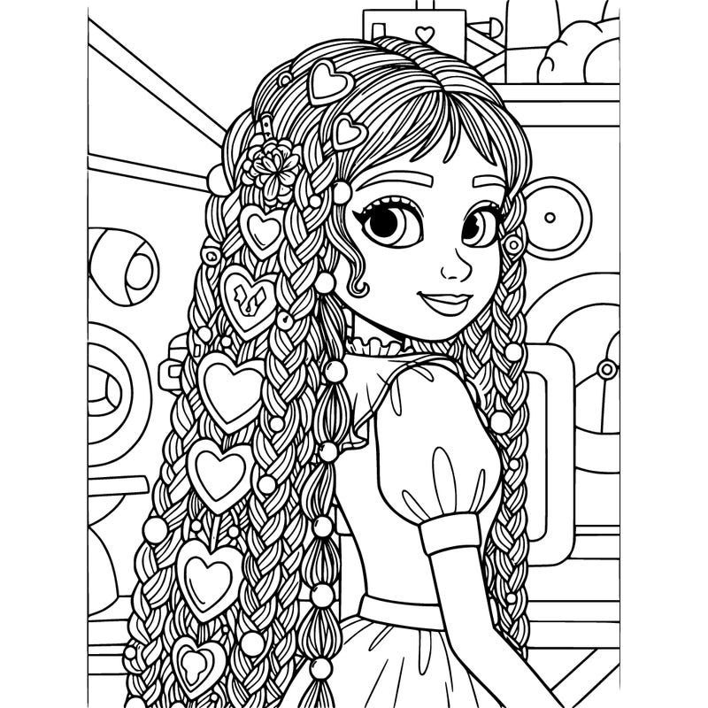 i want to draw lily love braids from poppy playtime