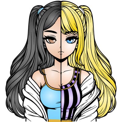 realistic girl split