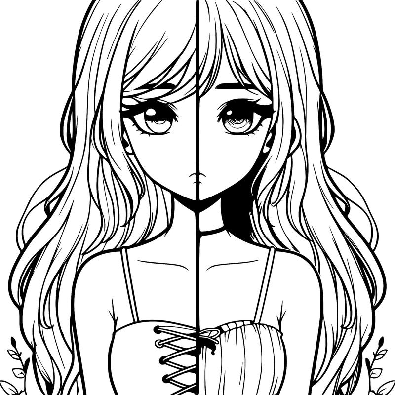 a realistic girl split