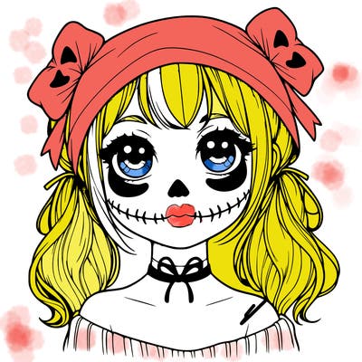 realistic girl halloween