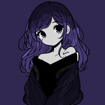 shy pretty girl wearing a sweater that is falling off one shoulder portrait