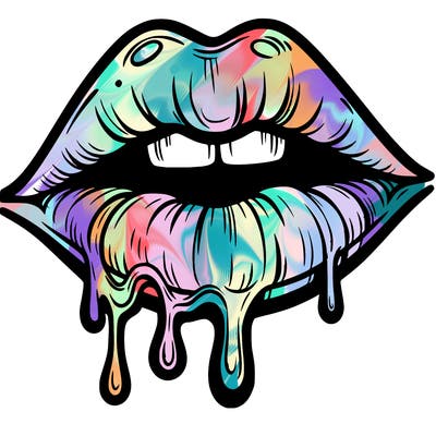 lips that look realistic and drip