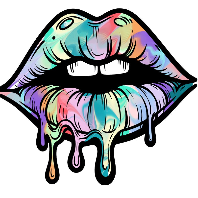 lips that look realistic and drip