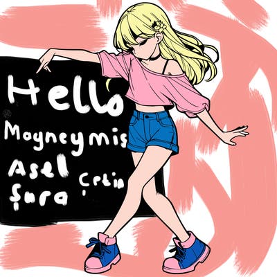 realistic girl danceing