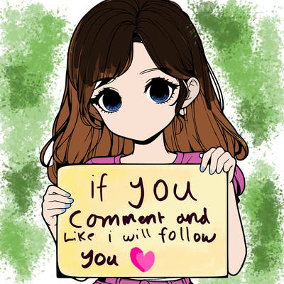 realistic pretty girl holding a big blank sign