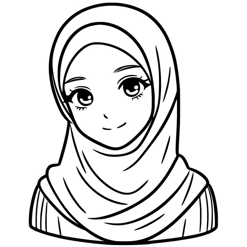 woman wearing muslim headscarf