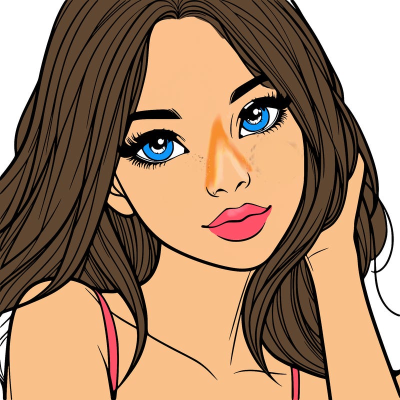 beautiful realistic girl