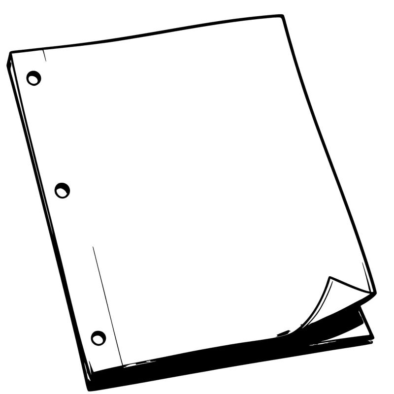 a realistic blank piece of paper with nothing on it