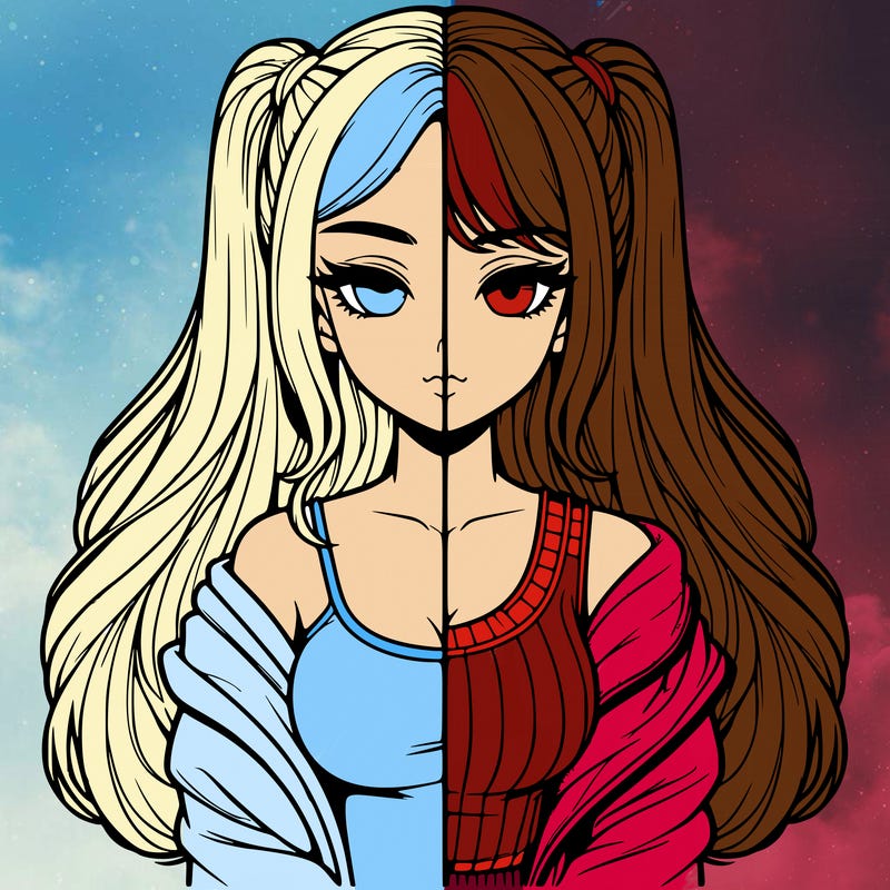 realistic girl split