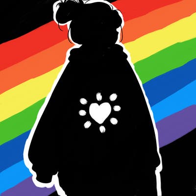 realistic girl with a oversized sweatshirt on and a bun