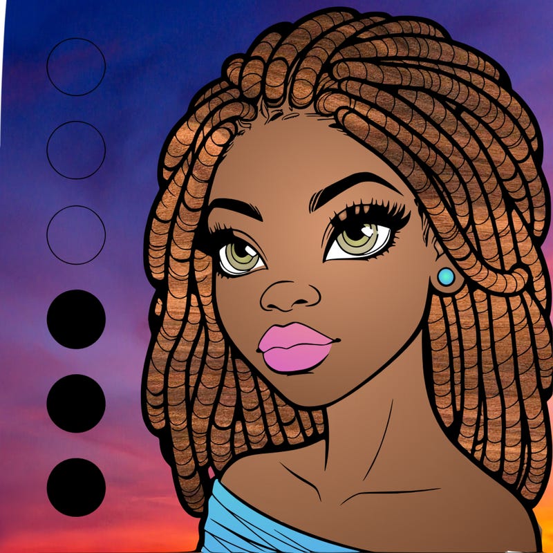 black woman with dreads that's realistic