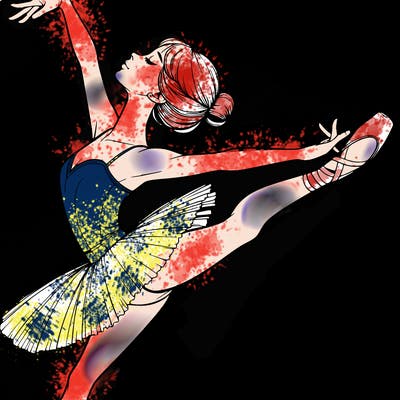 realistic ballerina