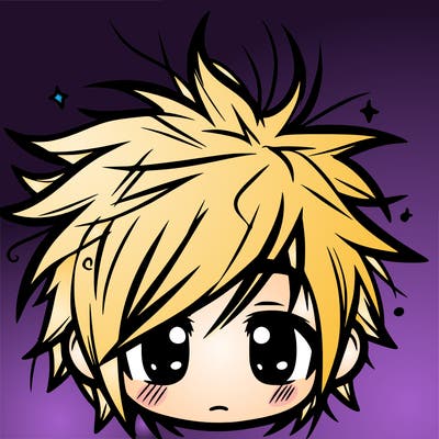 messy hair sharp eyes