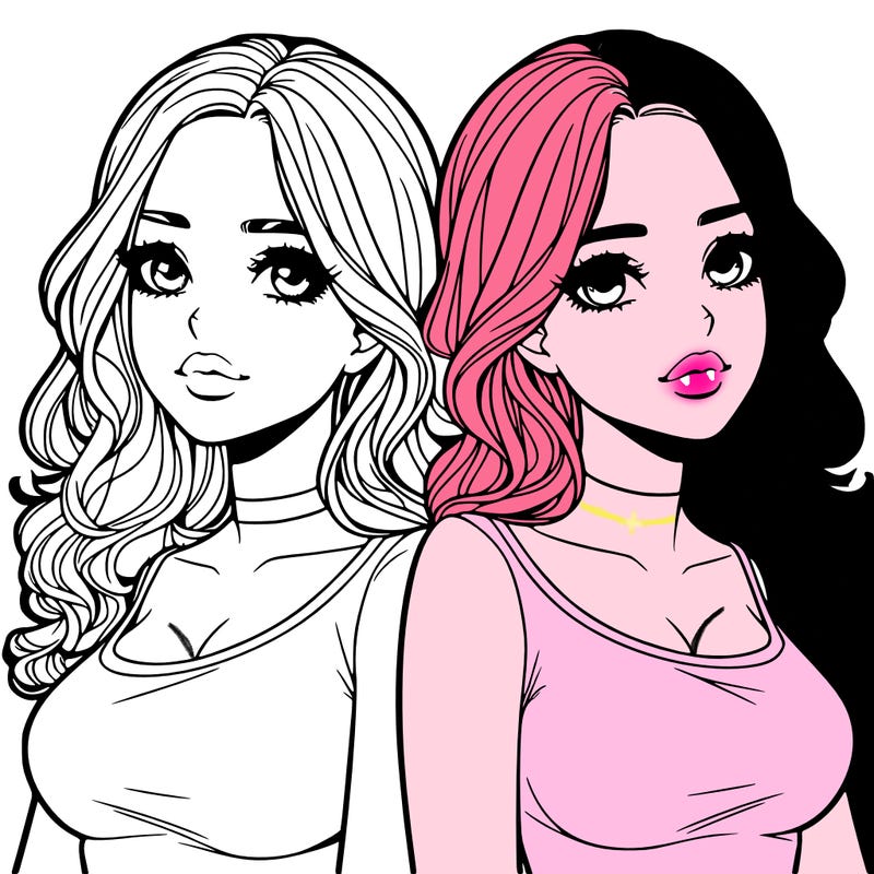 realistic twin sisters