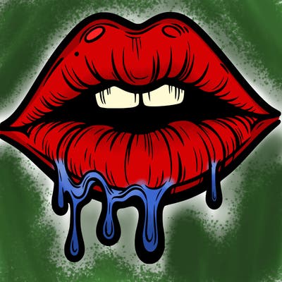 lips that look realistic and drip