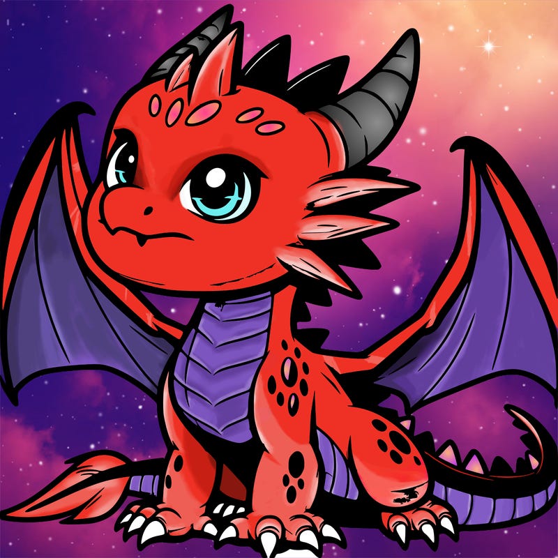 fierce baby night dragon