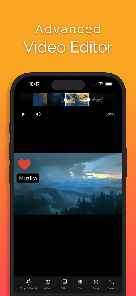 Offline Music Player - Muzika - Interfaz avanzada de editor de video en la aplicación Muzika, reproductor de música sin conexión