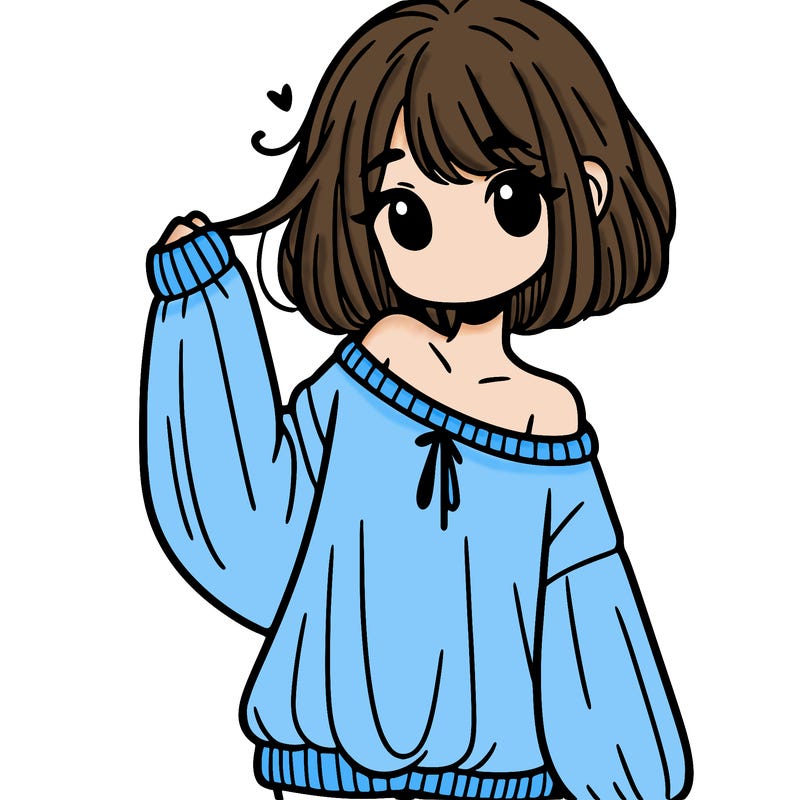 girl in baggy sweater hanging off her shoulder