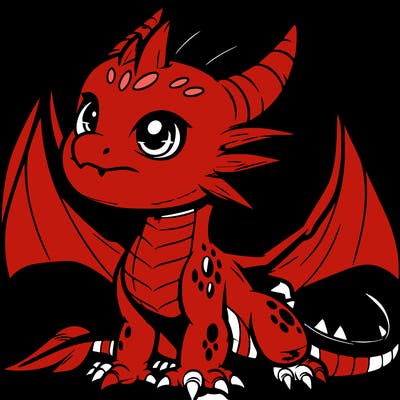 fierce baby night dragon