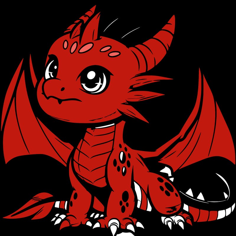 fierce baby night dragon